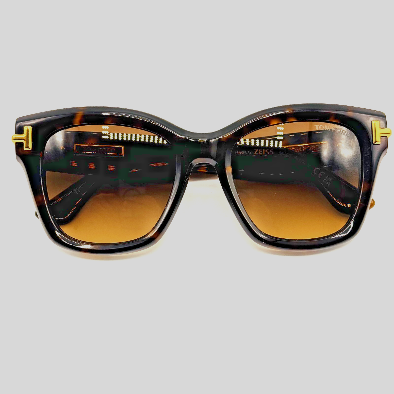 Tom Ford Sunglasses Ft1329 52f Havana Butterfly Brown Gradient 53-20-140mm Italy